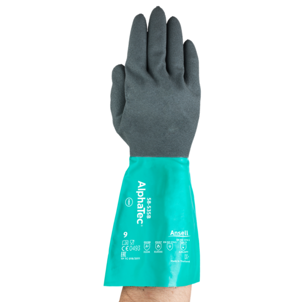 Unique combination of grip and chemical resistance