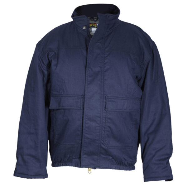 Navy Blue Flame Resistant FR Bomber Jacket