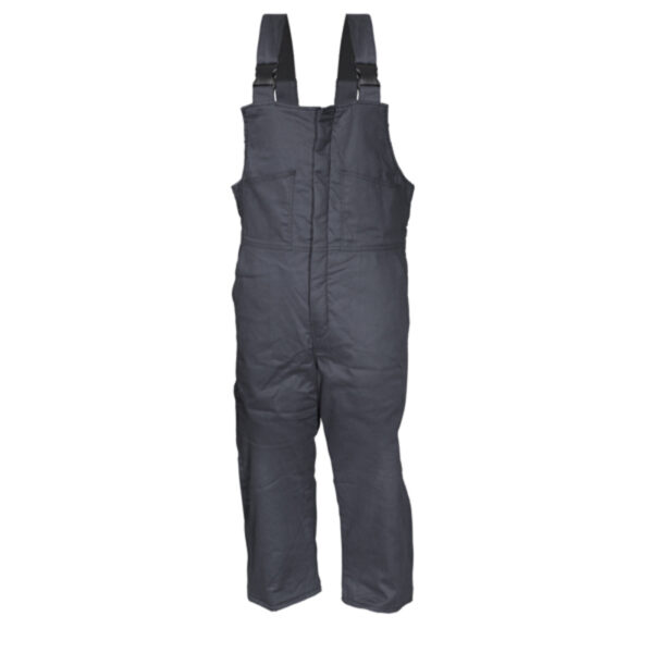 Gray Insulated Flame Resistant FR Bib Overalls
