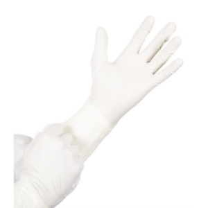 Sterile polychloroprene cleanroom gloves, offering chemical and chemotherapy drug resistance