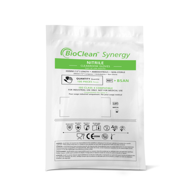 Non-sterile, accelerator-free, nitrile gloves to reduce risk of allergies