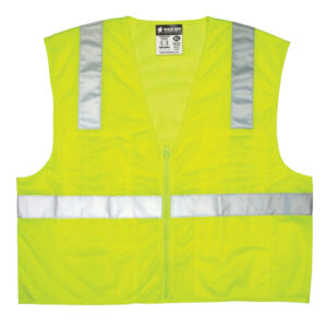 Class 2 Mesh Fluorescent Lime Safety Vest