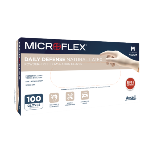 Multi-Purpose Natural Latex Exam Gloves for Everyday Tasks with a Soft and Comfortable Feel