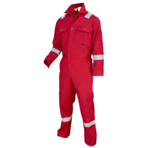 Red Flame Resistant Reflective FR Coveralls