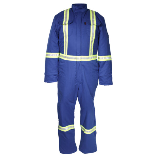 Royal Blue Insulated Flame Resistant Reflective FR Coveralls