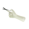 Latex, powder-free surgical glove with a built-in moisturizer