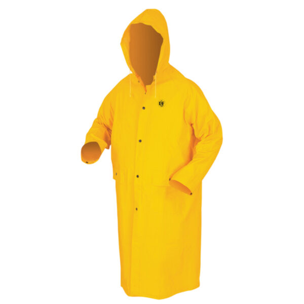 Yellow Waterproof PVC Rain Coat