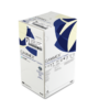 Synthetic, pre-donned double gloving system of two polyisoprene (PI) gloves in one, making it easy to double glove in one don