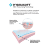Latex, powder-free surgical glove with a built-in moisturizer