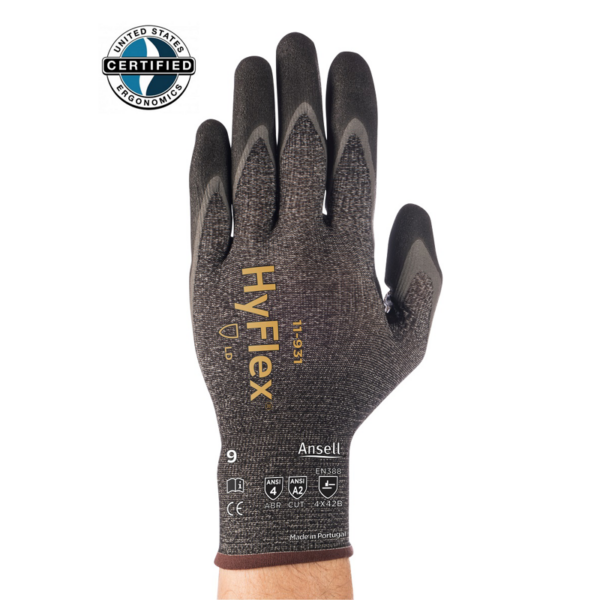Lightest weight gloves with cut + oil protection for enhanced safety