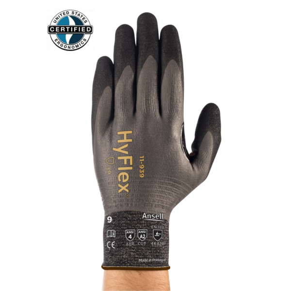 Lightest weight gloves with cut + oil protection for enhanced safety