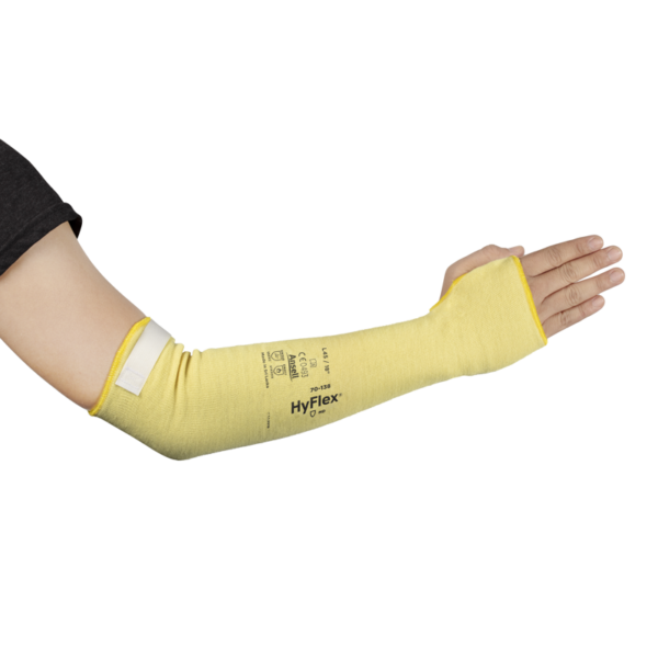 18” Blousy, 100% Kevlar Sleeve, Knitwrist with Elastic Thumb Loop, Velcro Closure top