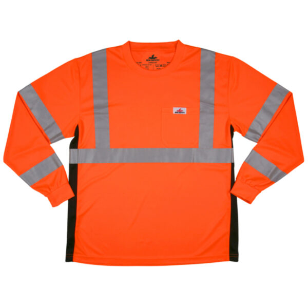 Hi Vis Fluorescent Orange Safety Work T-Shirts