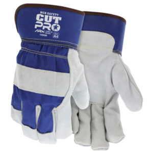 Cut Resistant Leather Palm Work Gloves