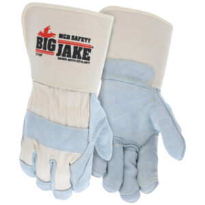 Big Jake® Premium Leather Palm Work Gloves Double Palm