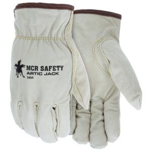 Artic Jack® Premium Grain Pigskin Insulated Drivers Work Gloves
