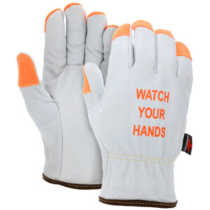 Goatskin Leather Drivers Cut Resistant Work Gloves