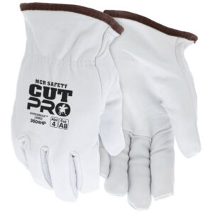 Goatskin Leather Drivers Work Gloves Cut Resistant