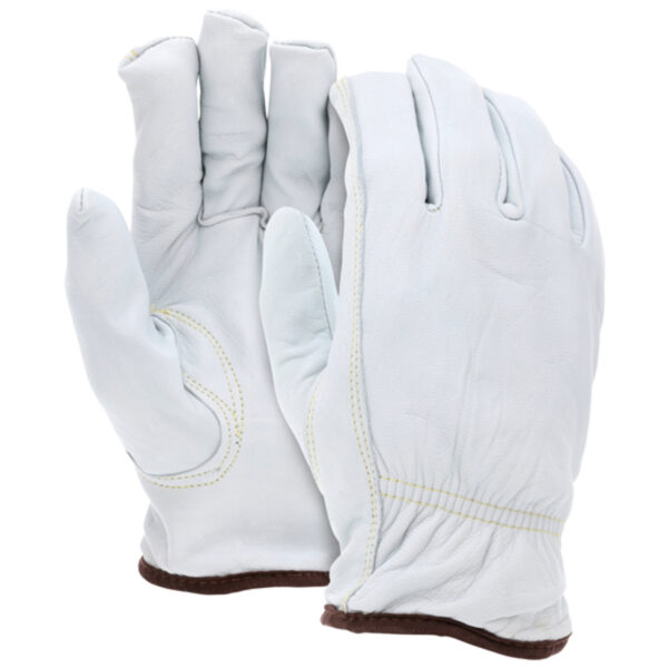 Goatskin Leather Drivers Work Gloves Cut Resistant