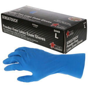 Blue Latex Disposable Gloves