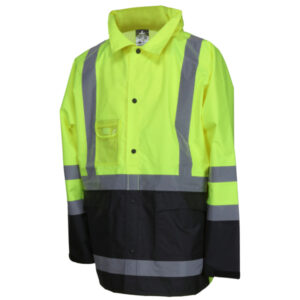 Class 3 Hi-Vis Waterproof Rain Jacket