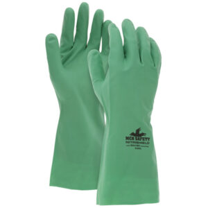 Green Unlined Nitrile Gloves