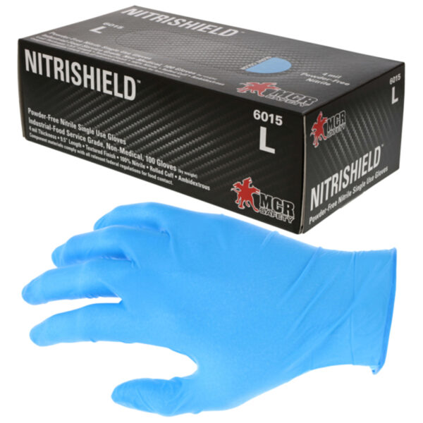 Blue Disposable Nitrile Gloves