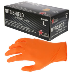Powder Free Orange Disposable Nitrile Gloves