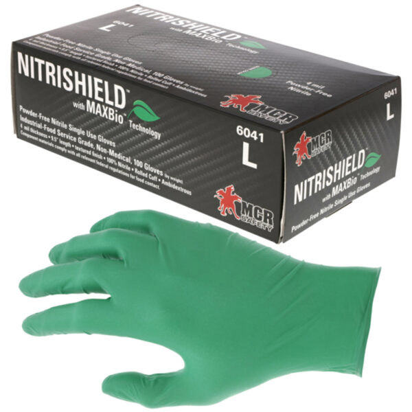 Green Nitrile Disposable Glove