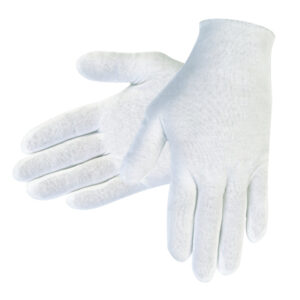 White Inspectors Lisle Cotton Gloves