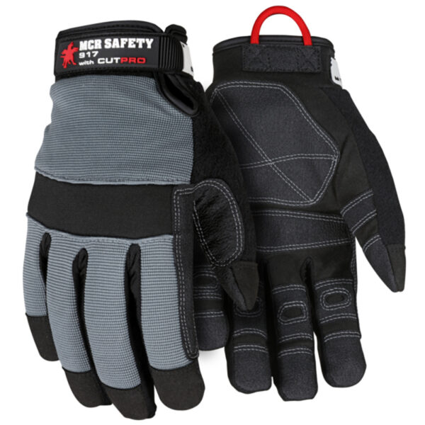 Synthetic Leather Palm Work Gloves