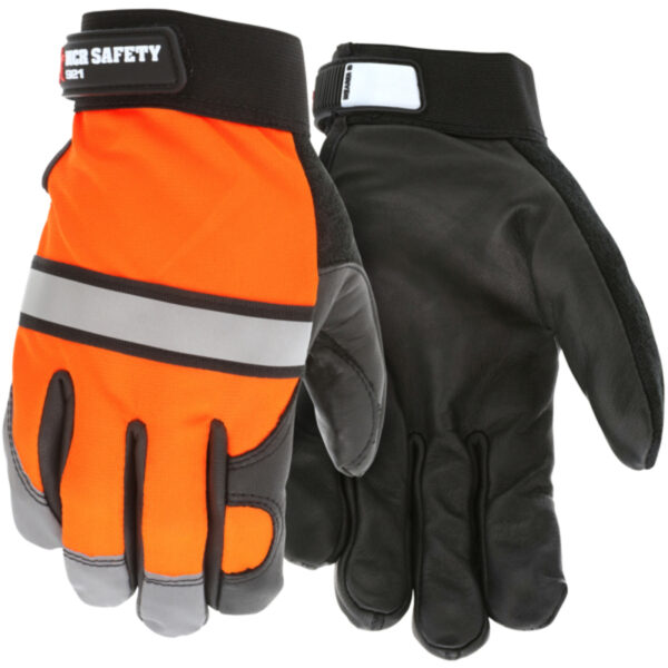 Hi-Vis Mechanics Work Gloves