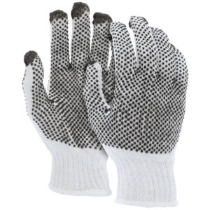 Dotted Cotton String Knit Work Gloves