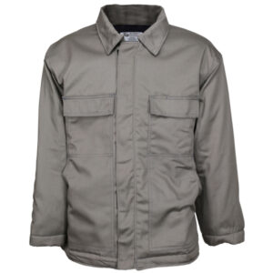 Gray Flame Resistant FR Insulated Chore Coat