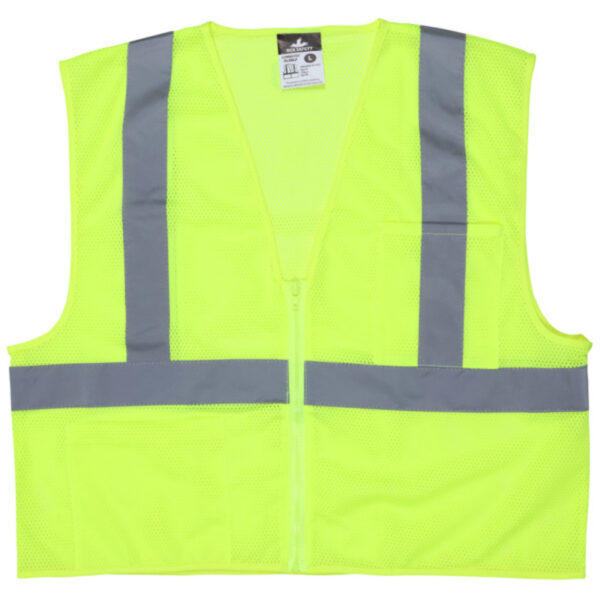 Class 2 Mesh Lime Safety Vest