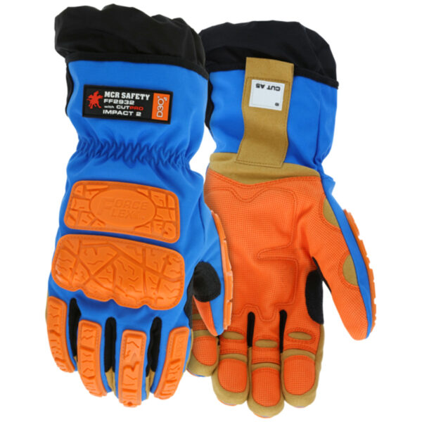 Hi-Visibility Mechanics Work Gloves with TPR Back