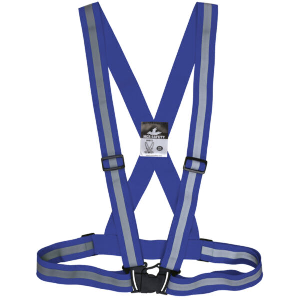 Hi-Visibility Blue Reflective Sash