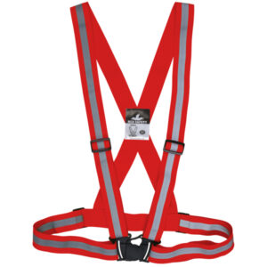 Hi-Visibility Red Reflective Sash