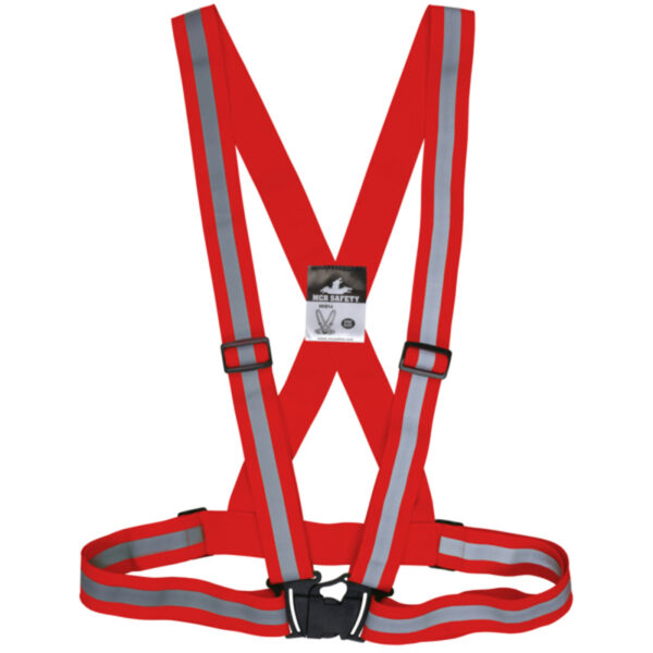 Hi-Visibility Red Reflective Sash
