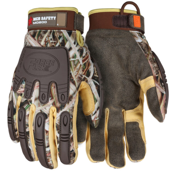 Mechanics Camo Work Gloves TPR Back