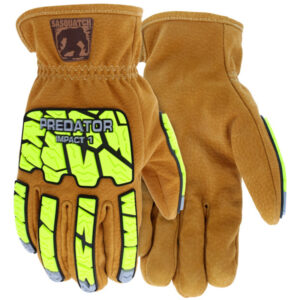 Cut Resistant Impact Resistant Leather Drivers Work Gloves