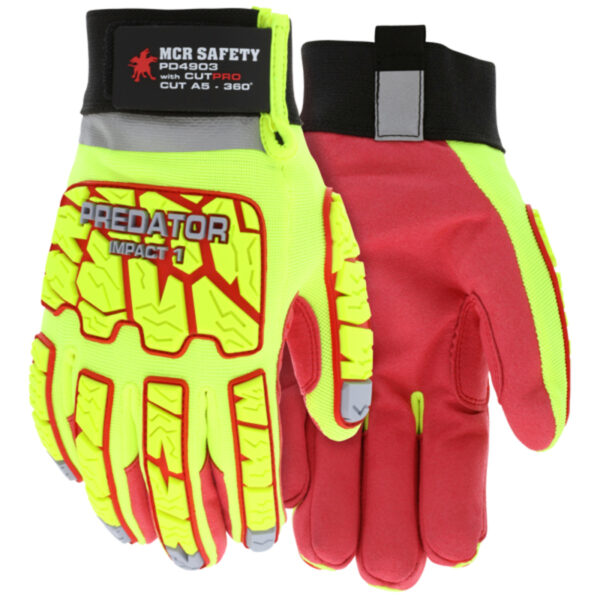 Mechanics Impact Resistant Leather Work Glove