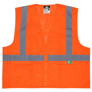 Class 2 Hi-Visibility Orange Safety Vest