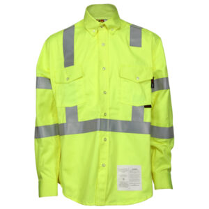 Class 3 Hi-Visibility Flame Resistant Work Shirt
