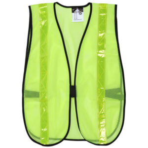 Fluorescent Lime Hi-Visibility Mesh Reflective Safety Vest