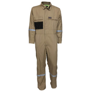 Flame Resistant Tan Work Coveralls