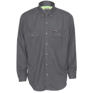 Flame Resistant FR Gray Work Shirt