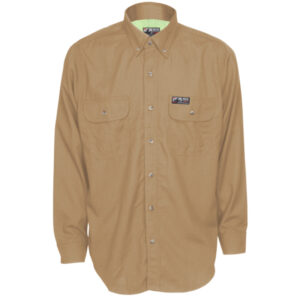 Flame Resistant FR Tan Work Shirt