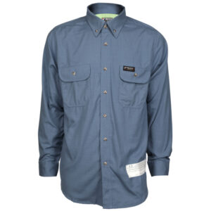 Flame Resistant FR Blue Work Shirt