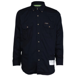 Flame Resistant FR Navy Blue Work Shirt